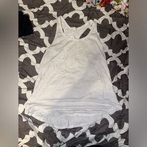 White lululemon race back tank size medium